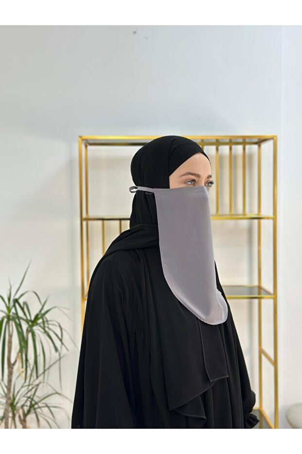 Inner Veil with Binding, Hijab, Nikap Gray Color