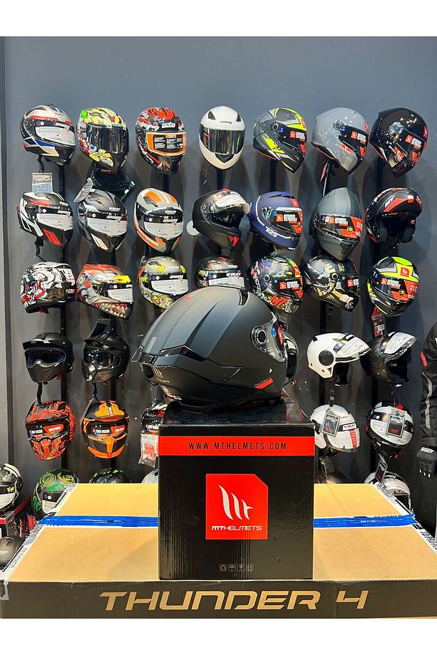 KASK MT FF118SV THUNDER 4 SV SOLID A1 MAT SIYAH - 7