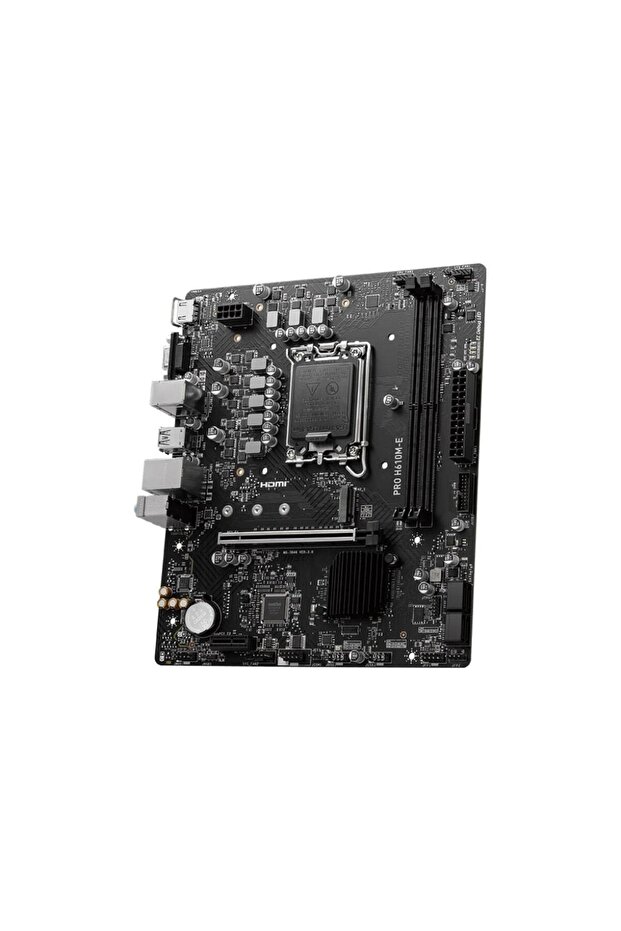 PRO H610M-E DDR5 5600MHZ(OC) HDMI VGA M.2 mATX 1700P - 3