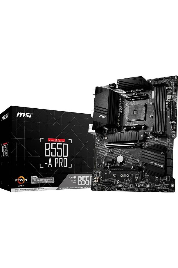 Msı B550-A Pro AM4 DDR4 Bellek 4400(OC) HDMI DP M.2 USB3.2 ATX Anakart - 1