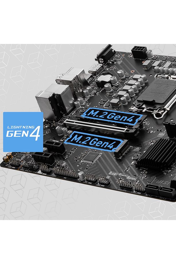 Pro B760m-b Ddr4 4800(OC) Pcı-e M.2 Usb3.2 Hdmı Matx - 2