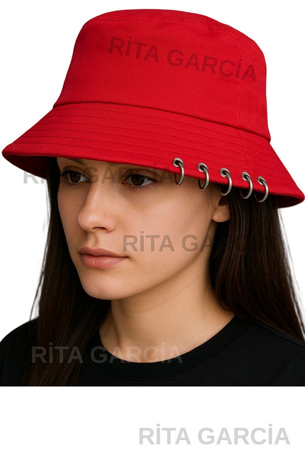 Piercingli Kova Bucket Şapka - 4