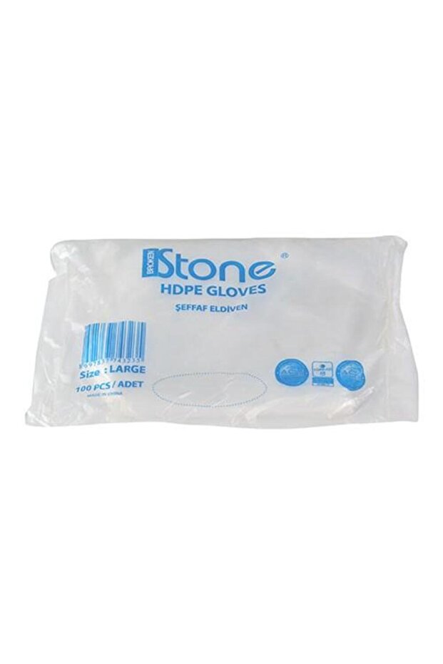Tek Kullanımlık Şeffaf Eldiven 100'lü Paket - 1