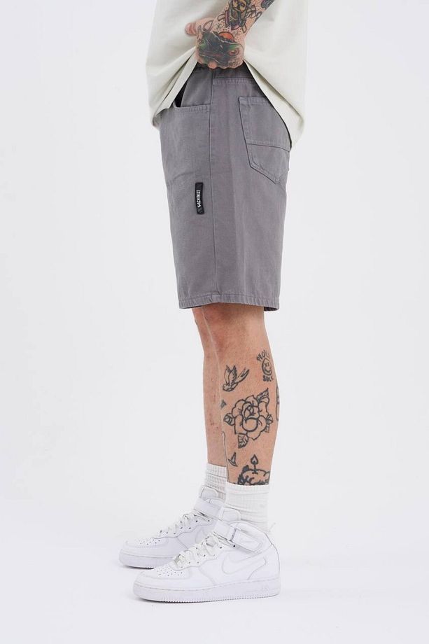 Oversize Denim Şort - 5