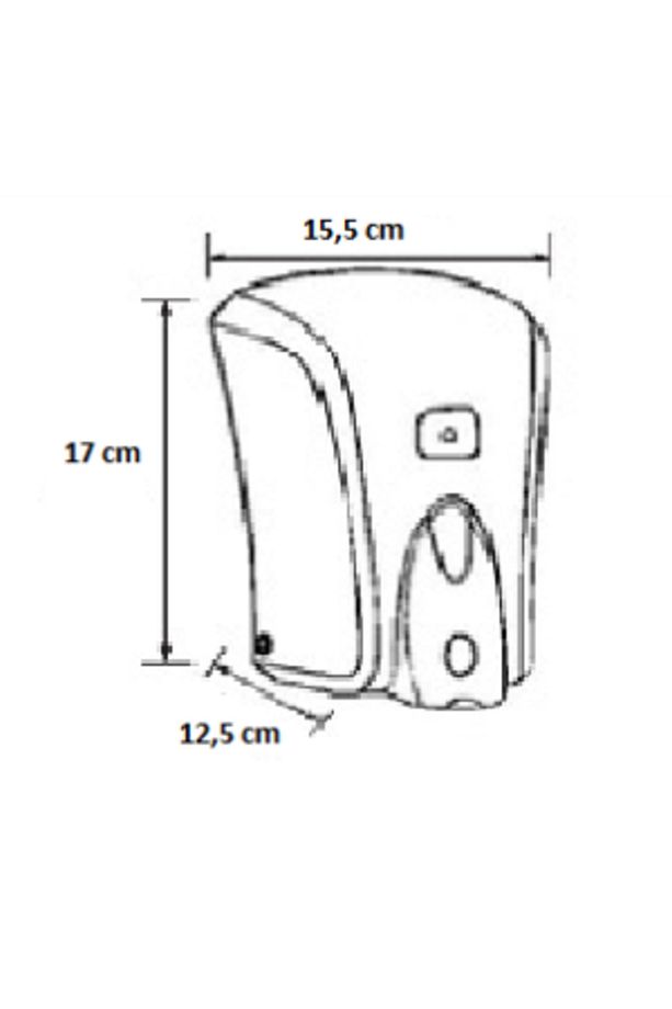 F6 Köpük Sabun Makinesi Dispenseri Hazneli 1000 ml - 3