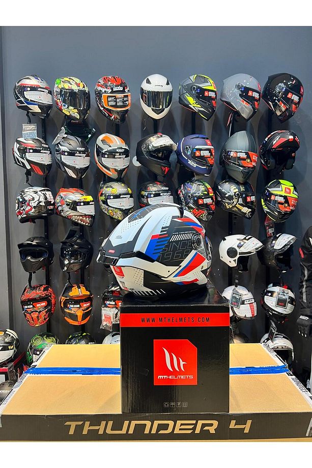 KASK MT FF118SV THUNDER 4 SV LUMINENCE A7 MAT (ŞEFFAF VİZÖR) - 7