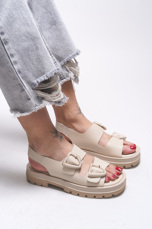 Heillarue Women's Sandals 0012772 Beige