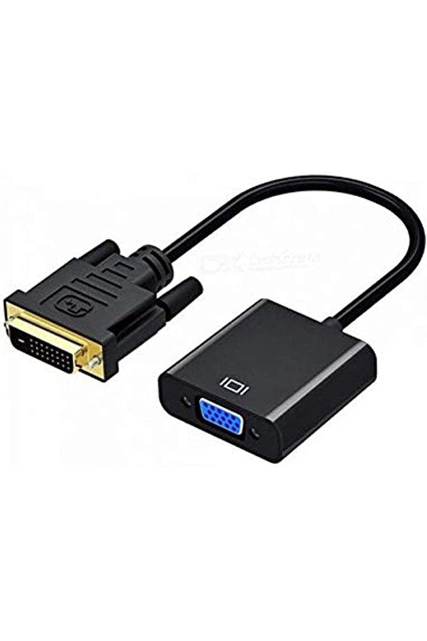 محول DVI إلى VGA ذكر إلى أنثى لأجهزة الكمبيوتر وأجهزة الكمبيوتر المحمولة والشاشات