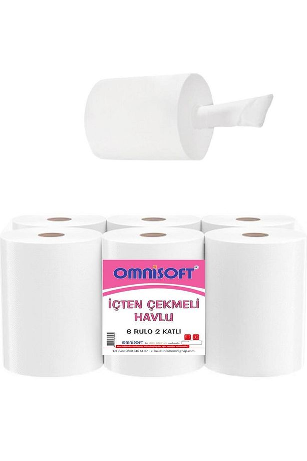 İçten Çekmeli Kağıt Havlu 6 Rulo - 2