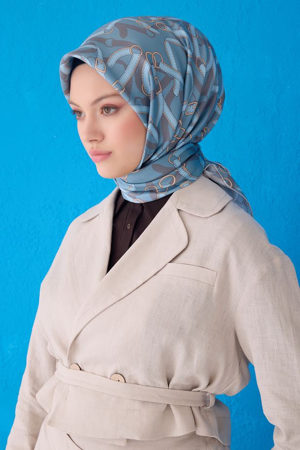 BELLİ SAF İPEK EŞARP 4125D (TWİLL)-31 - 1