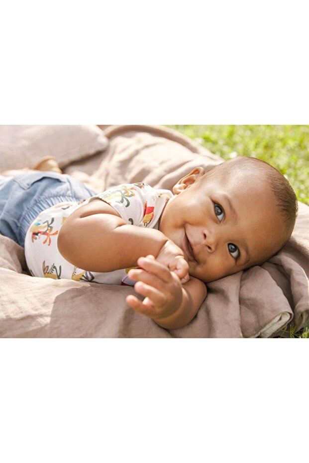 Baby Boy T-Shirt Shorts Suit White 1216