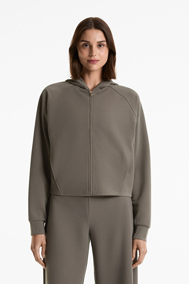 سترة ضلعية بغطاء رأس - 1