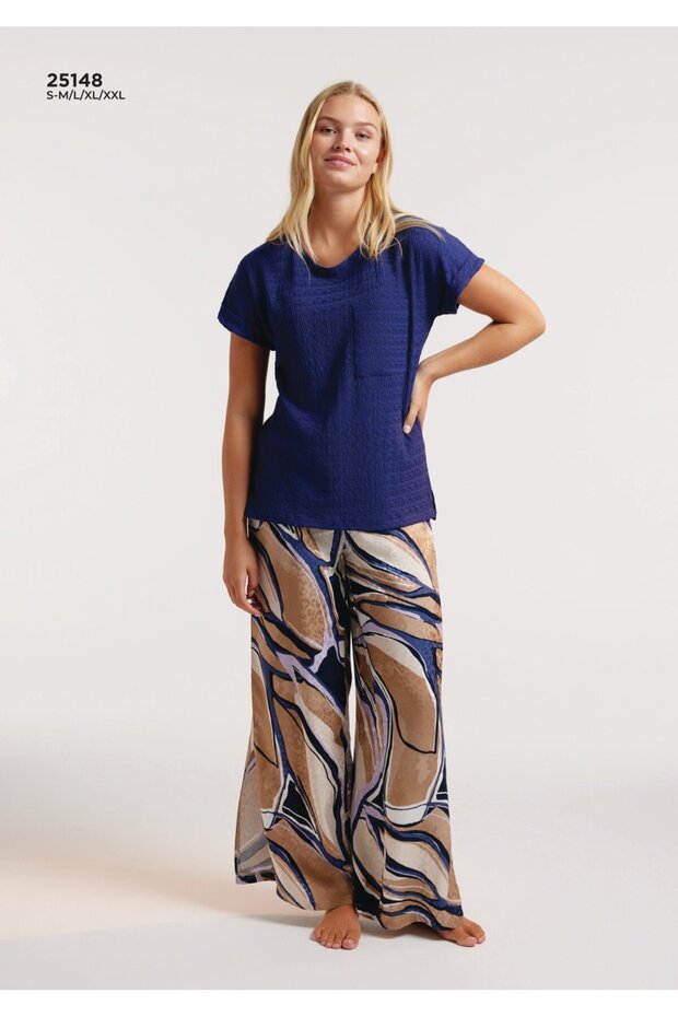 Modal Bol Paça Pijama Takımı 25148 - 1