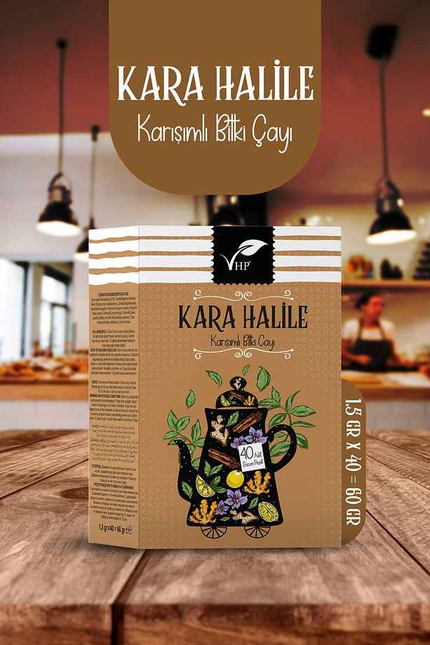 Kara Halileli Poşet Çay 40 Lı 60 gr - 1