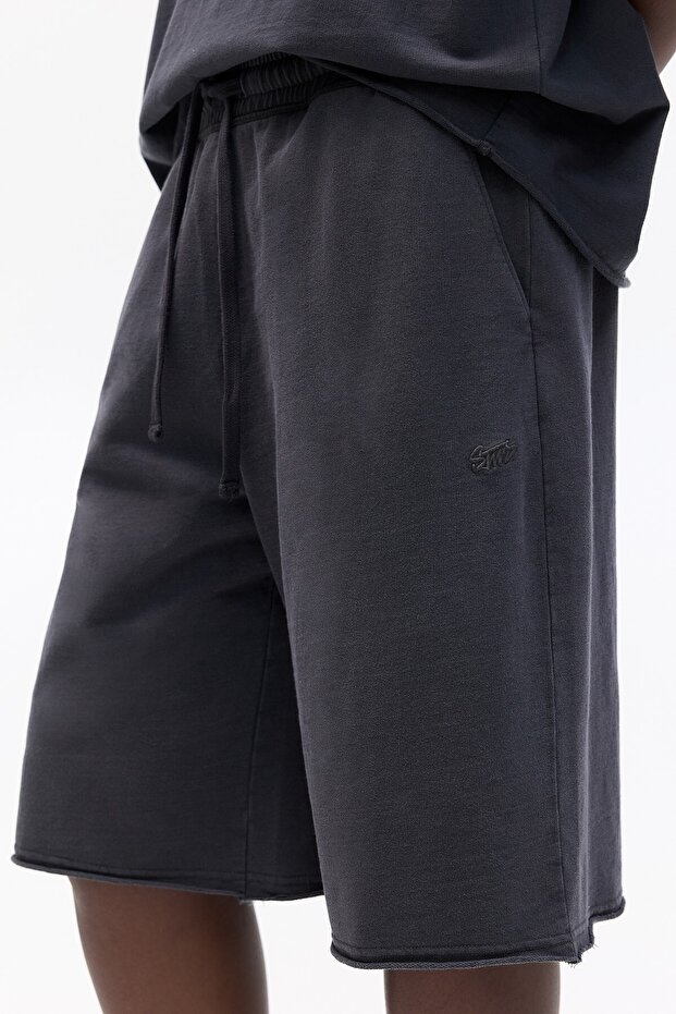 Bol kesim jogger bermuda - 6