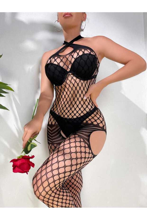 Black Patterned Socks - 3