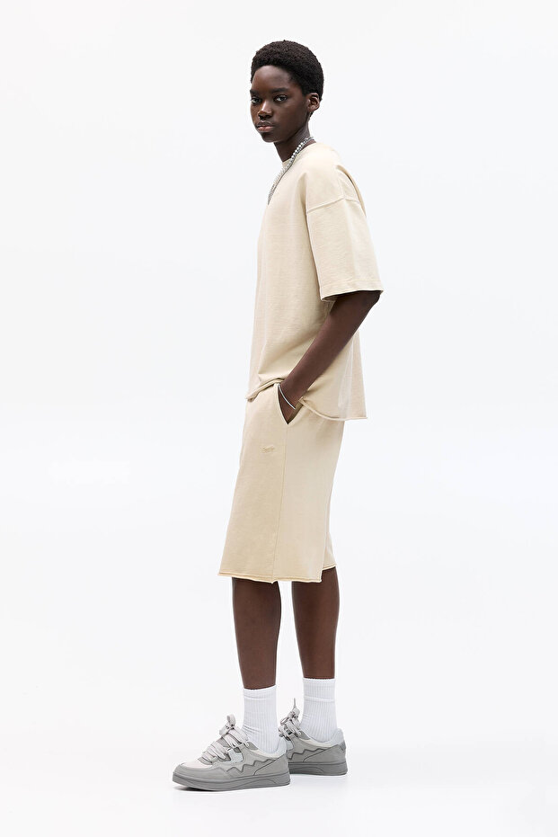 Bol kesim jogger bermuda - 3