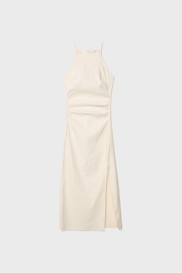 Halter midi elbise - 7