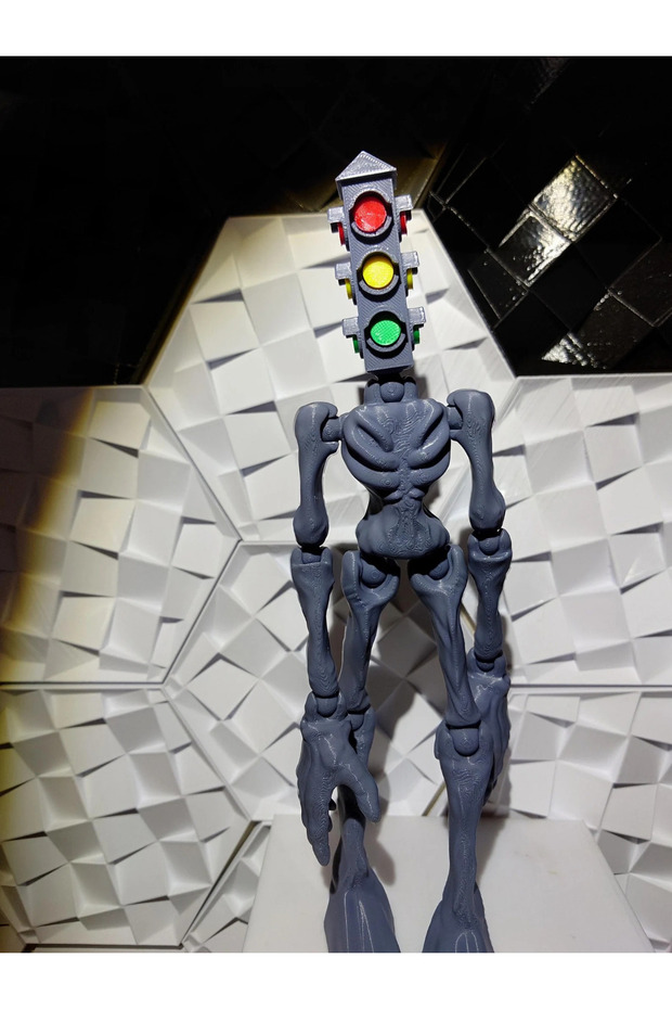 Trafik Lambası Kafalı Figür 30 Cm - 7