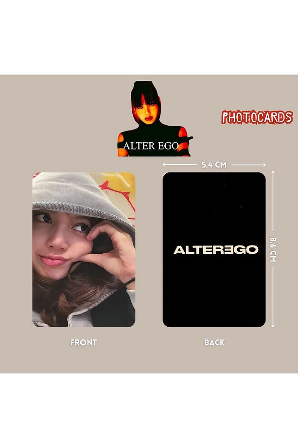 BLACKPINK Lisa '' Alter Ego '' Photocards Set POB 2 - 3