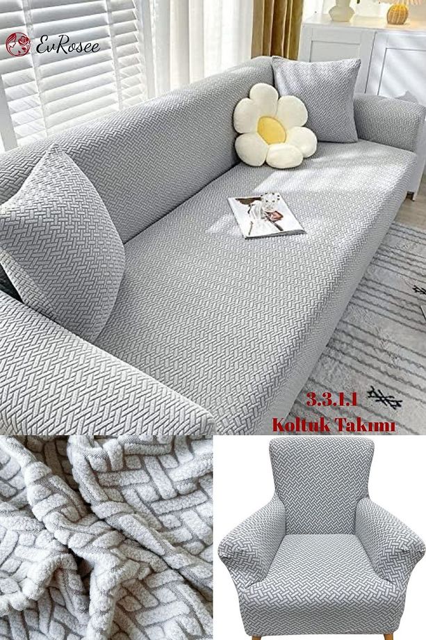 Koltuk Örtüsü takımı tuğla desen 3.3.1.1 Koltuk Kılıfı Lastikli Esnek Kumaş - 1