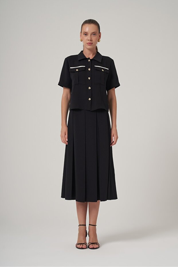 Kemer Detaylı Bluz - 3