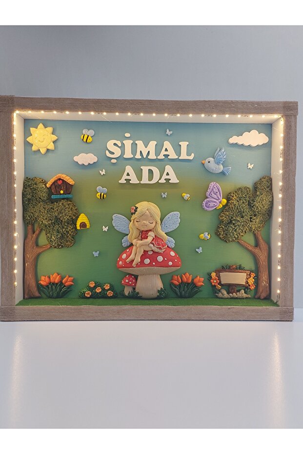 Bebek ışıklı kapı süsü - 1