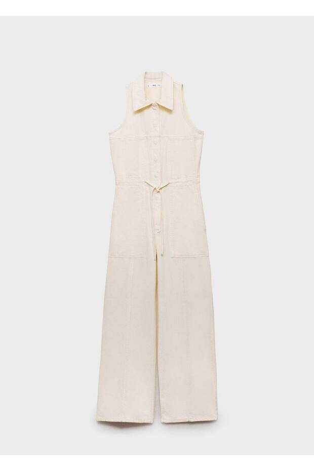 Uzun denim tulum - 3