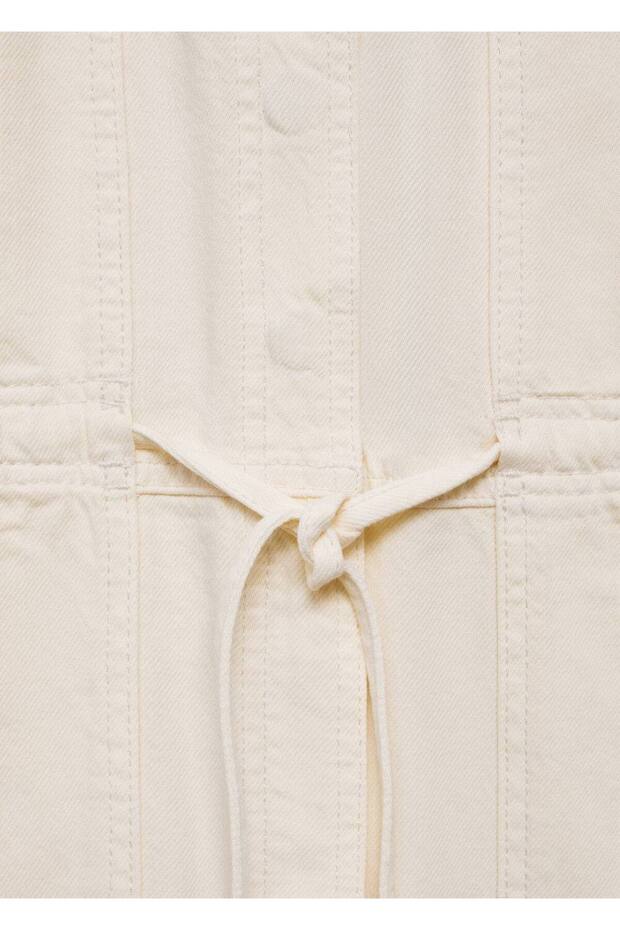 Uzun denim tulum - 5