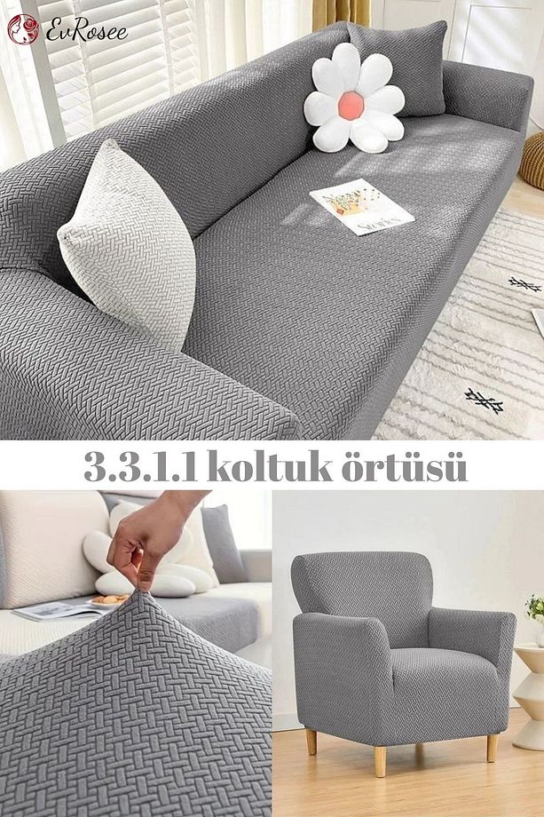 Koltuk Örtüsü takımı tuğla desen 3.3.1.1 Koltuk Kılıfı Lastikli Esnek Kumaş - 1