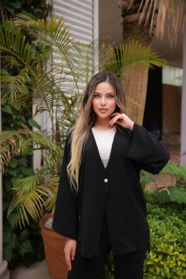 Aerobin Single Button Jacket Suit - 3