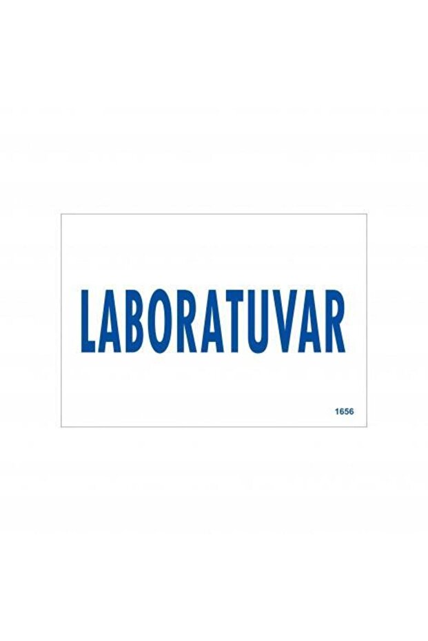 Laboratory Warning Sign 17.5x25 CODE:1656 - 1