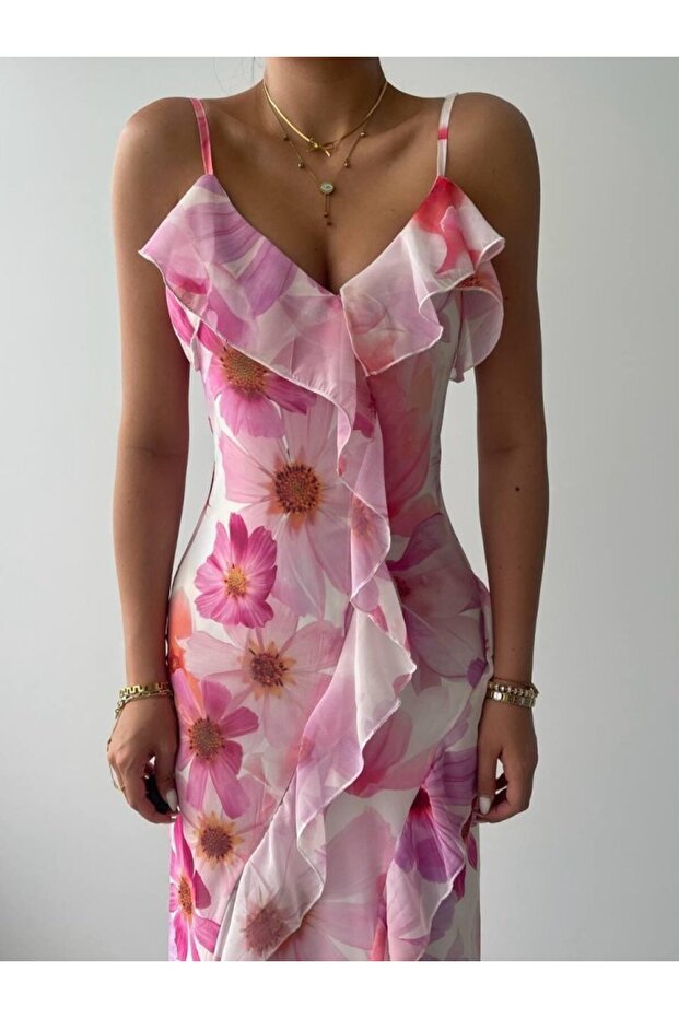 DASE İP ASKILI ELBİSE - 7