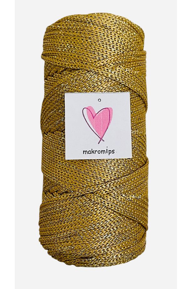 POLYESTER SİMLİ MAKROME İP 100 gr PARLAK PREMIUM 1. KALİTE SUPLA ÇANTA HOBİ EL ÖRGÜ İPİ İP - 3