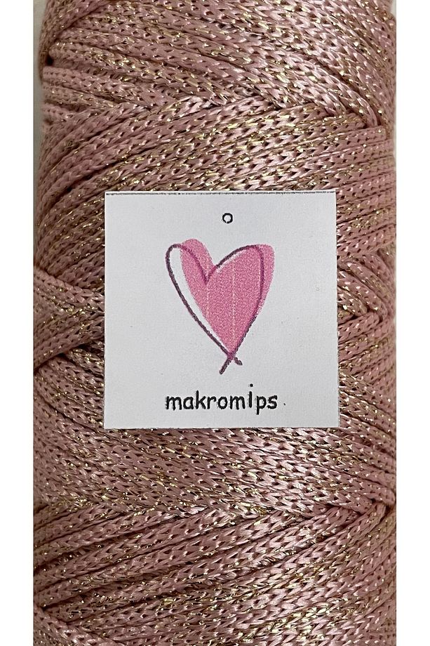 POLYESTER SİMLİ MAKROME İP 100 gr PARLAK PREMIUM 1. KALİTE SUPLA ÇANTA HOBİ EL ÖRGÜ İPİ İP - 4