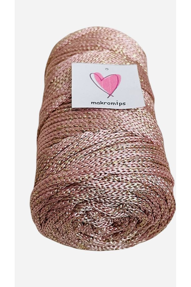 POLYESTER SİMLİ MAKROME İP 100 gr PARLAK PREMIUM 1. KALİTE SUPLA ÇANTA HOBİ EL ÖRGÜ İPİ İP - 1