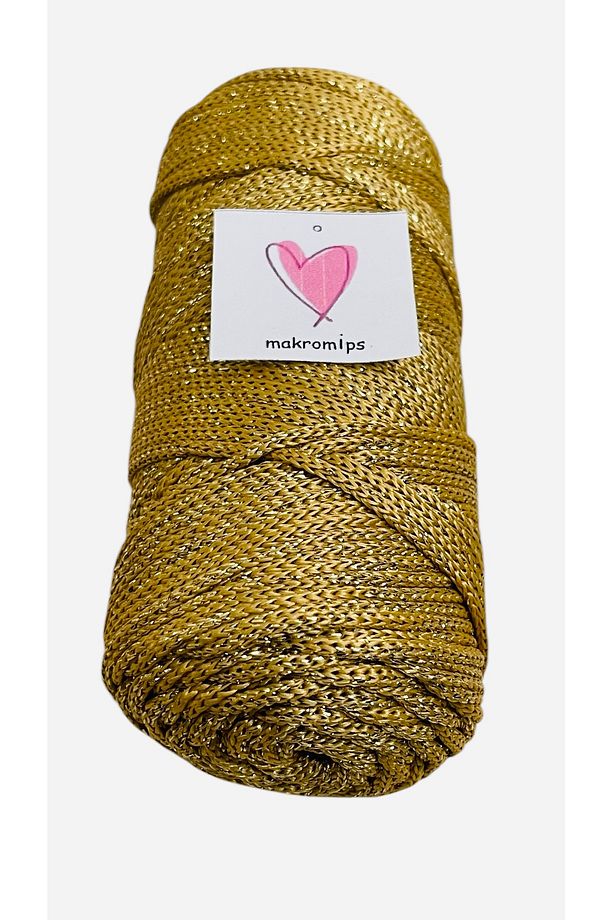 POLYESTER SİMLİ MAKROME İP 100 gr PARLAK PREMIUM 1. KALİTE SUPLA ÇANTA HOBİ EL ÖRGÜ İPİ İP - 1