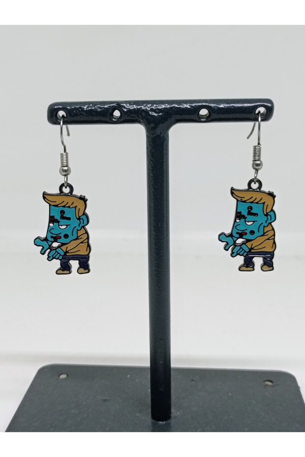 Fun Series Design Frankenstein Young Girl's Colorful Earrings