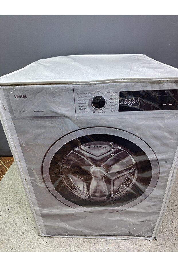 Transparent PVC Washing Machine and Dryer Cover – Transparent Cover, Fabric Texture, Waterproof