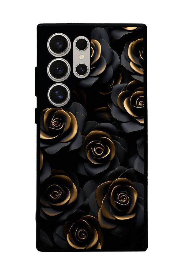 Samsung Galaxy S24 Ultra Compatible Matte Black Case – Soft Silicone, Protective, Shock Absorbing Cover