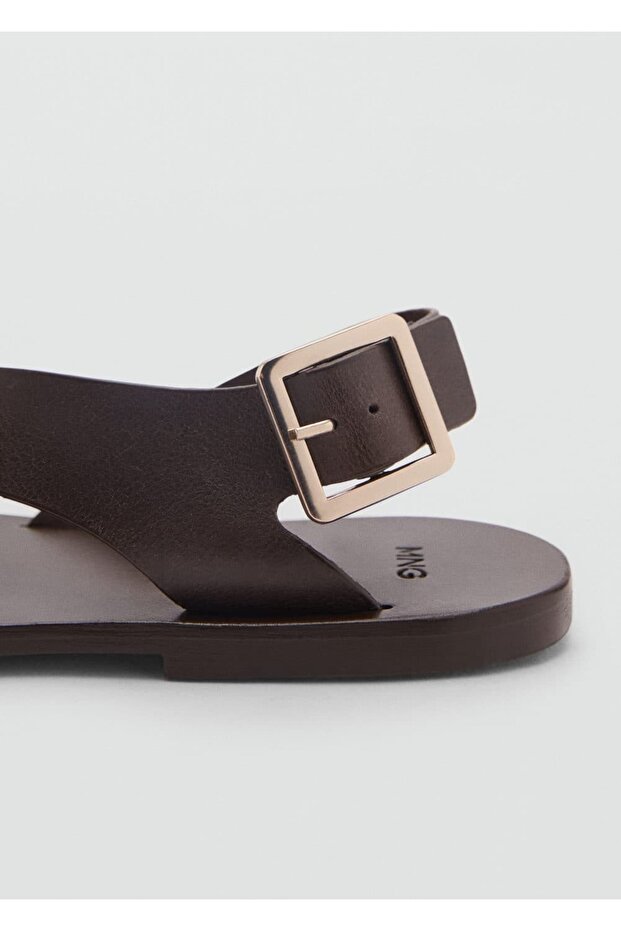 Deri çapraz askılı sandalet - 6