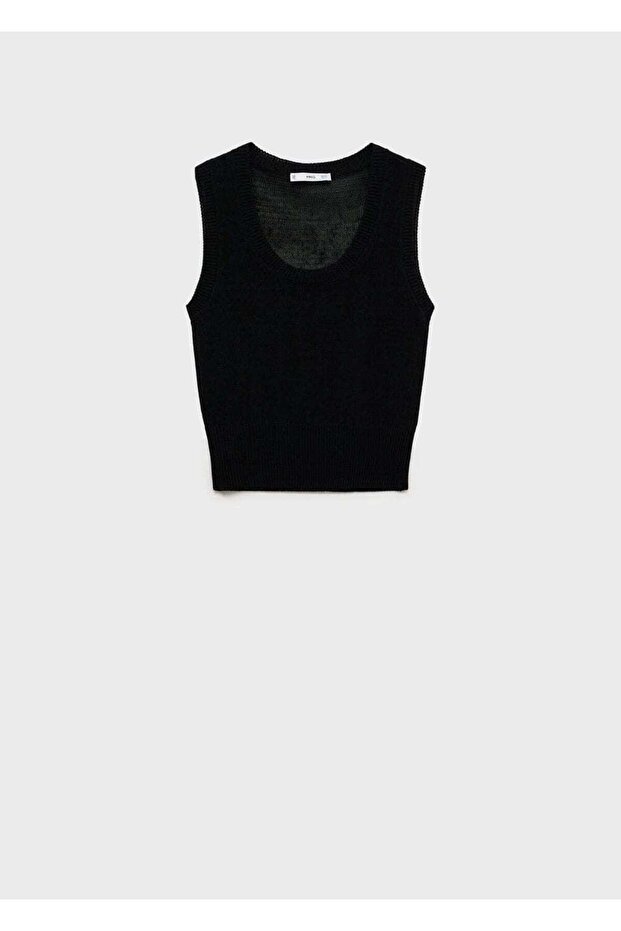 Dekolte Yakalı Triko Bluz - 3