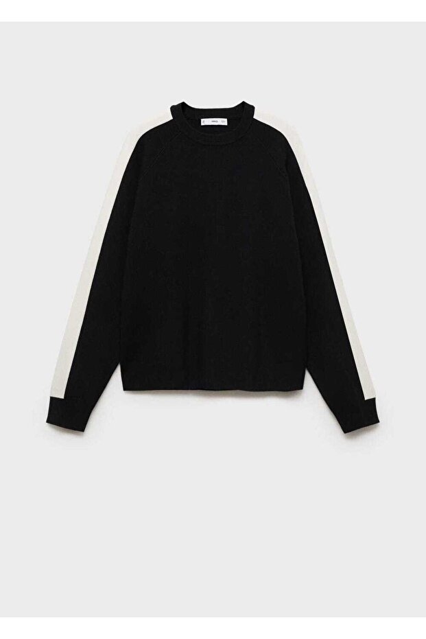 Strickpullover mit kontrastierenden Streifen - 3