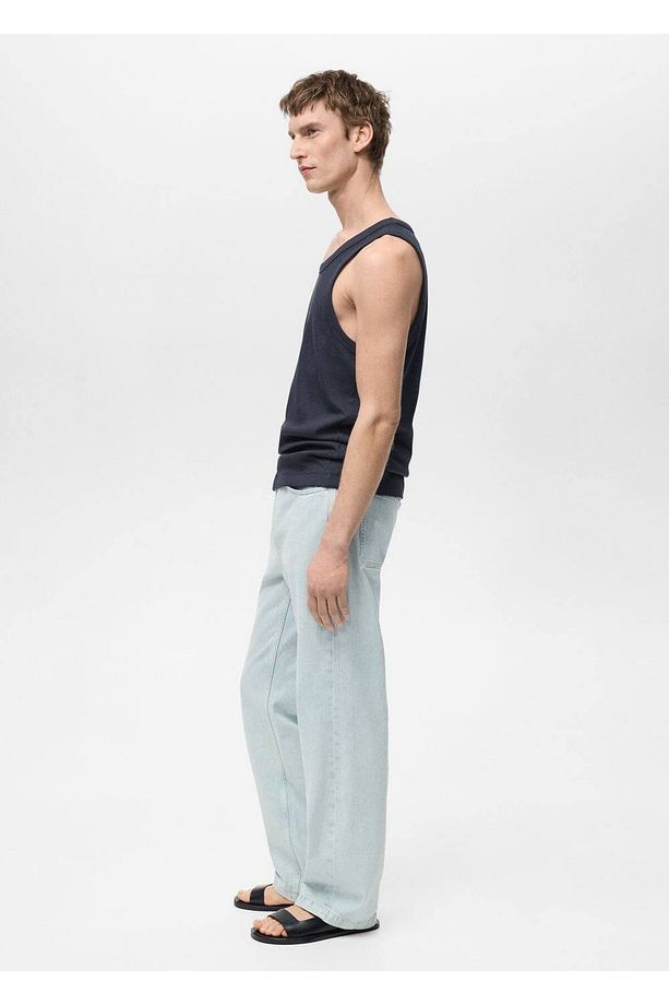 Slim fit pamuklu atlet - 6