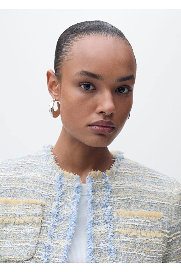 Dikişsiz tüvit ceket - 8