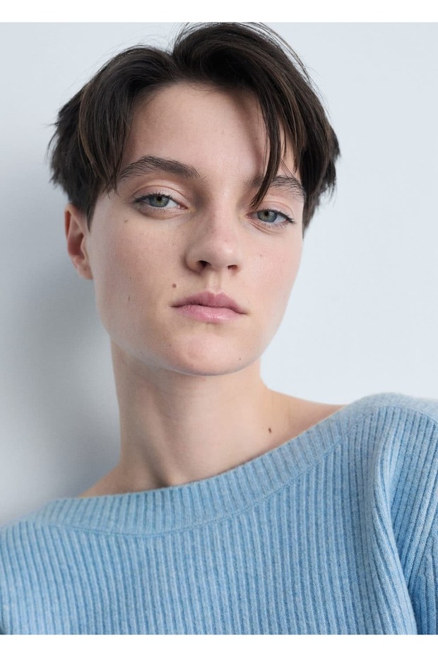 Strickpullover mit U-Boot-Ausschnitt - 8