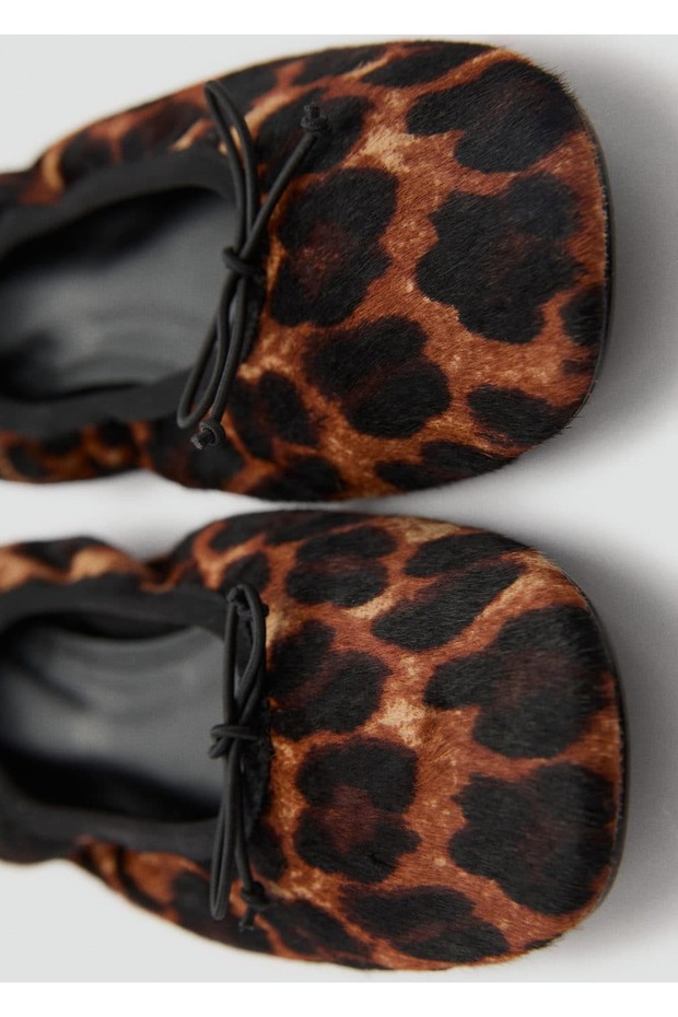 Leopar desenli deri babet - 3
