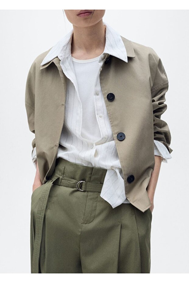 Weite Hose mit Gürtel - 7