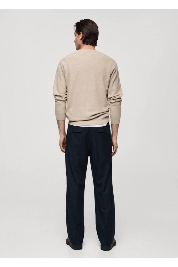 Pamuklu ince triko kazak - 4