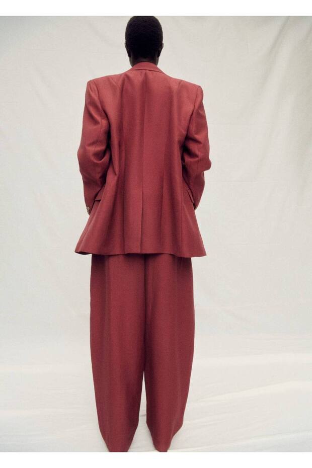 Keten Karışımlı Blazer Ceket - 4